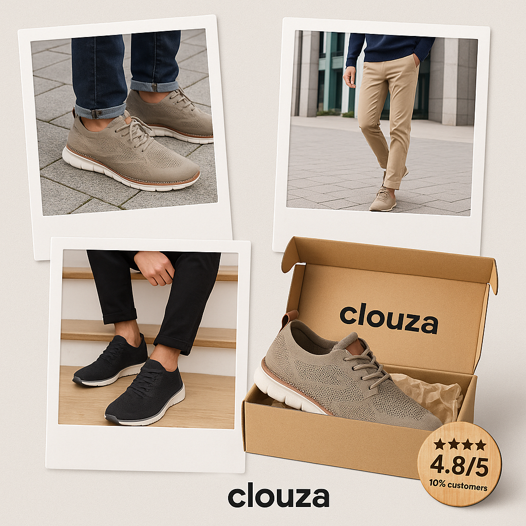 Urban Sneakers for Men – Breathable Knit & Orthopedic